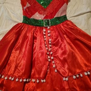 JoJo's Girl's Christmas Dress 6/6X